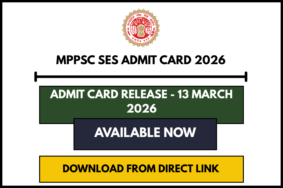 MPPSC SES Admit Card 2026