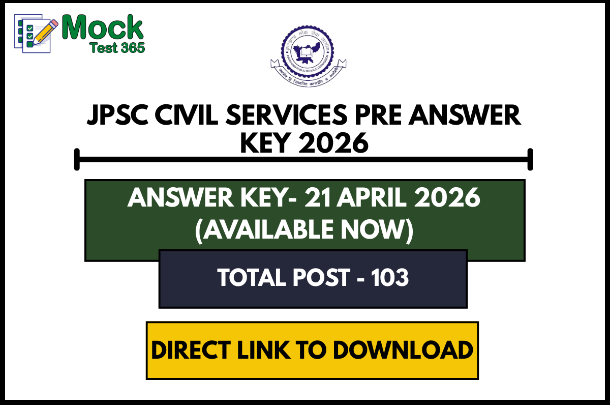JPSC Civil Services Pre Answer Key 2026