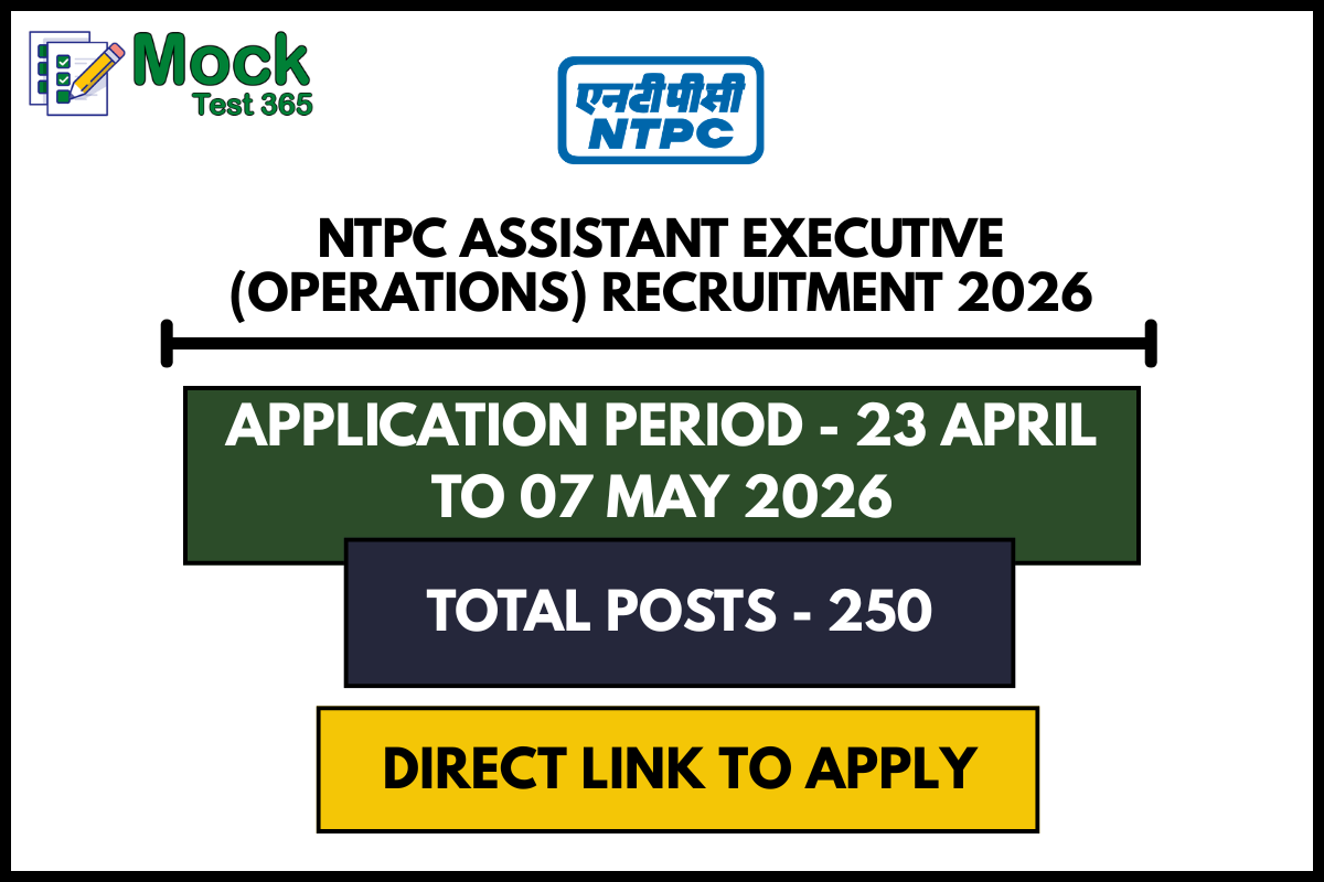 NTPC Assistant Executive (Operations) Recruitment 2026
