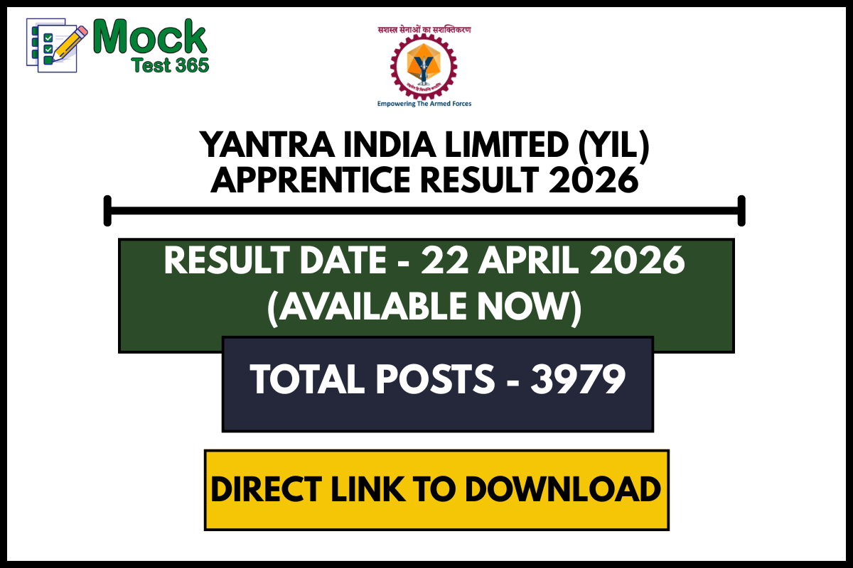 Yantra India Limited (YIL) Apprentice Result 2026